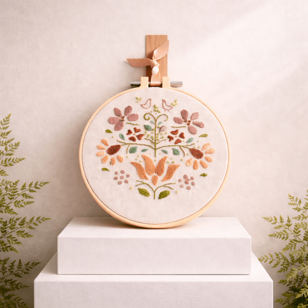 Bordado Flower Pink